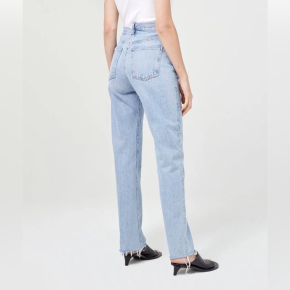NWT Agolde Criss Cross Straight Jeans, Dimensions 32 $250 - Picture 3 of 4